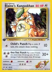 Blaine's Kangaskhan | 036/132 | Unlimited | Gym Heroes