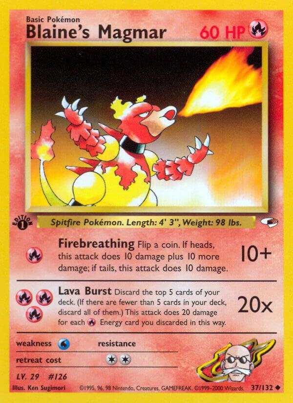 Blaine’s Magmar 037/132 Unlimited Gym Heroes