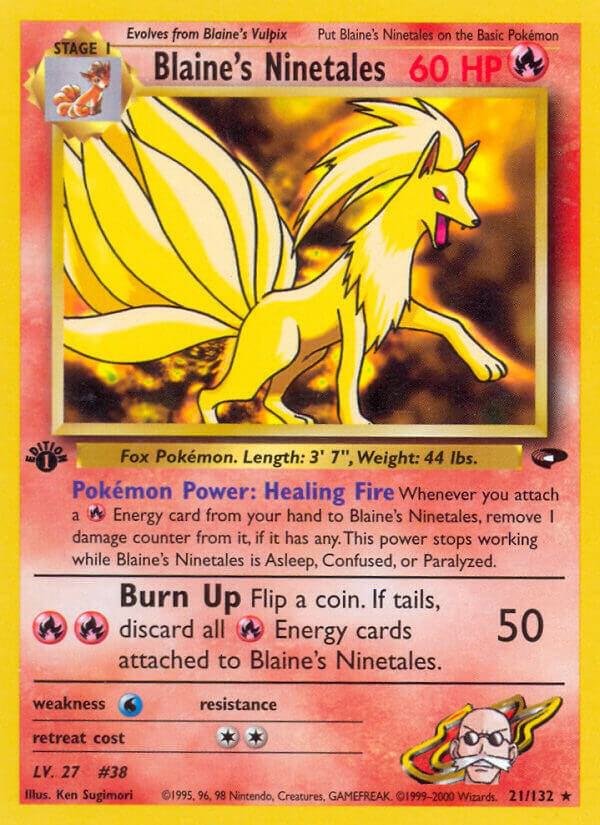 Blaine’s Ninetales 021/132 Unlimited Gym Challenge