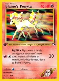 Blaine's Ponyta | 063/132 | Unlimited | Gym Heroes
