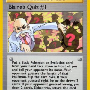 Blaine’s Quiz #1 097/132 1st Edition Gym Heroes