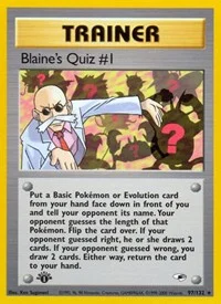 Blaine's Quiz #1 | 097/132 | Unlimited | Gym Heroes