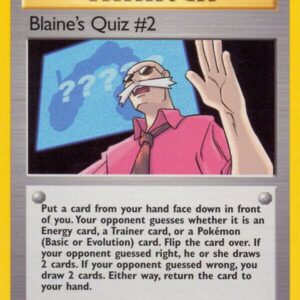 Blaine’s Quiz #2 111/132 1st Edition Gym Challenge