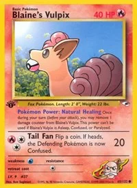 Blaine's Vulpix | 065/132 | 1st Edition | Gym Heroes