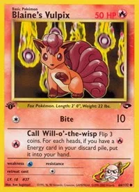 Blaine's Vulpix | 066/132 | Unlimited | Gym Challenge