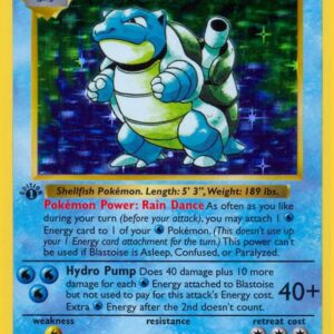 Blastoise 002/102 1st Edition Holofoil Base Set (Shadowless) Blastoise 002/102 1st Edition Holofoil Base Set (Shadowless)