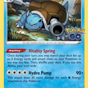 Blastoise 017/078 Reverse Holofoil Pokemon GO