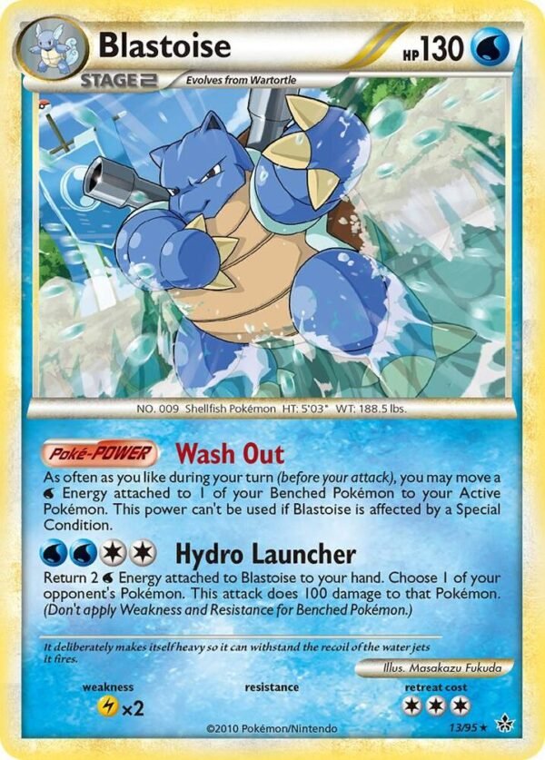 Blastoise 13/95 Reverse Holofoil Unleashed Blastoise 13/95 Reverse Holofoil Unleashed