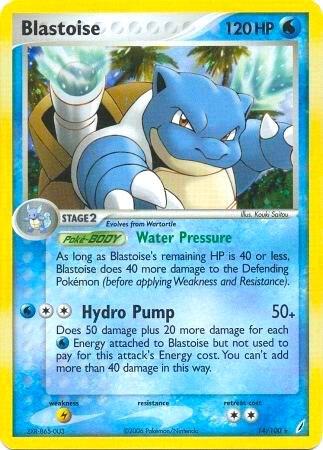 Blastoise 14/100 (EX Crystal Guardians) 014/100 Holofoil Deck Exclusives Blastoise 14/100 (EX Crystal Guardians) 014/100 Holofoil Deck Exclusives
