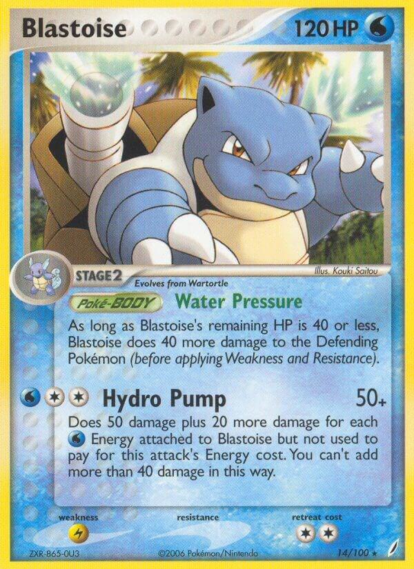 Blastoise 14/100 Normal Crystal Guardians Blastoise 14/100 Normal Crystal Guardians