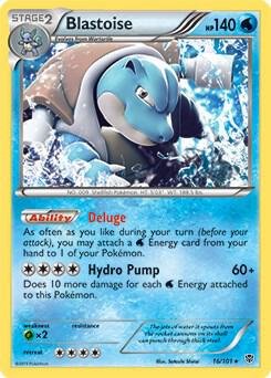 Blastoise 16/101 (BW Plasma Blast) 016/101 Normal Deck Exclusives