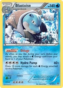 Blastoise | 16/101 (BW Plasma Blast) | 016/101 | Normal | Deck Exclusives