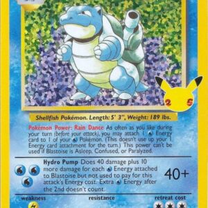 Blastoise 2/102 Holofoil Celebrations: Classic Collection Blastoise 2/102 Holofoil Celebrations: Classic Collection