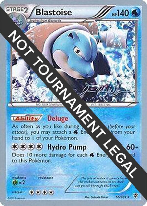 Blastoise 2015 (Jacob Van Wagner) 16/101 Normal World Championship Decks