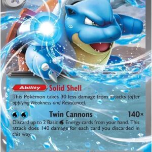 Blastoise ex 030/142 Holofoil SV07: Stellar Crown Blastoise ex 030/142 Holofoil SV07: Stellar Crown