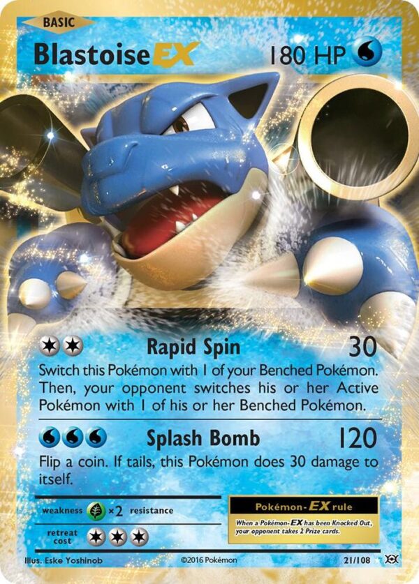 Blastoise EX 21/108 Holofoil XY – Evolutions