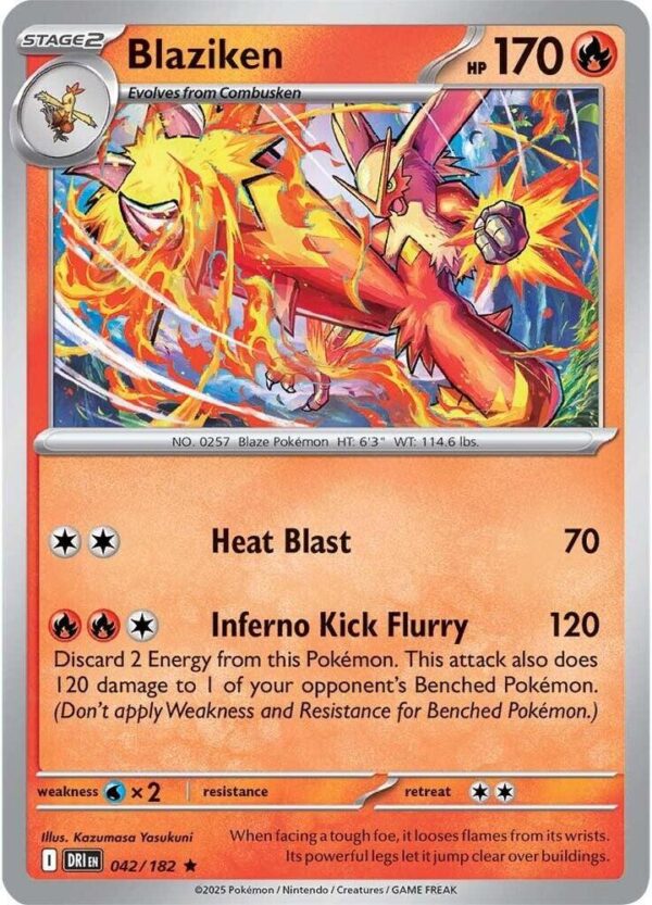 Blaziken 042/182 Holofoil SV10: Destined Rivals Blaziken 042/182 Holofoil SV10: Destined Rivals