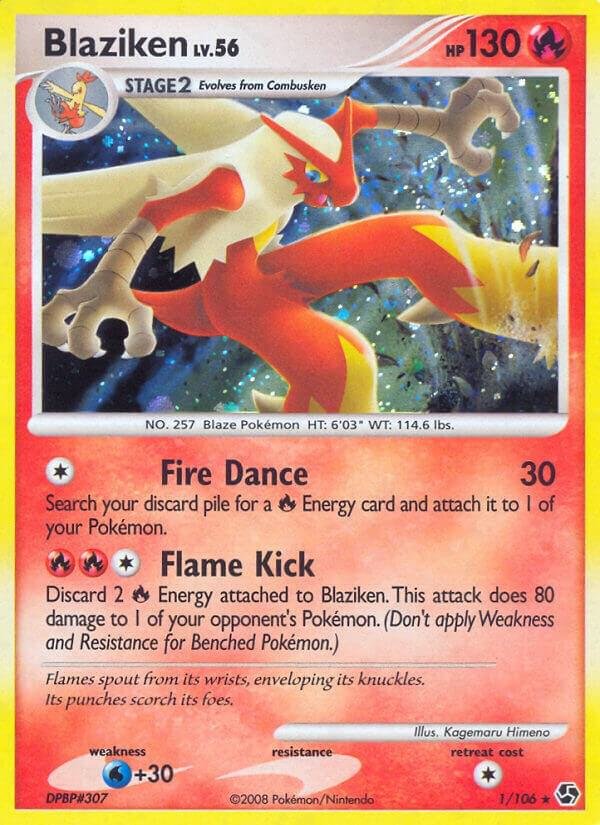 Blaziken 1/106 Reverse Holofoil Great Encounters