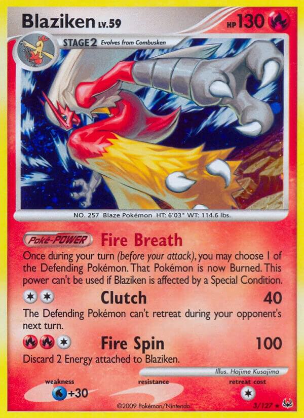 Blaziken 3/127 Reverse Holofoil Platinum Blaziken 3/127 Reverse Holofoil Platinum