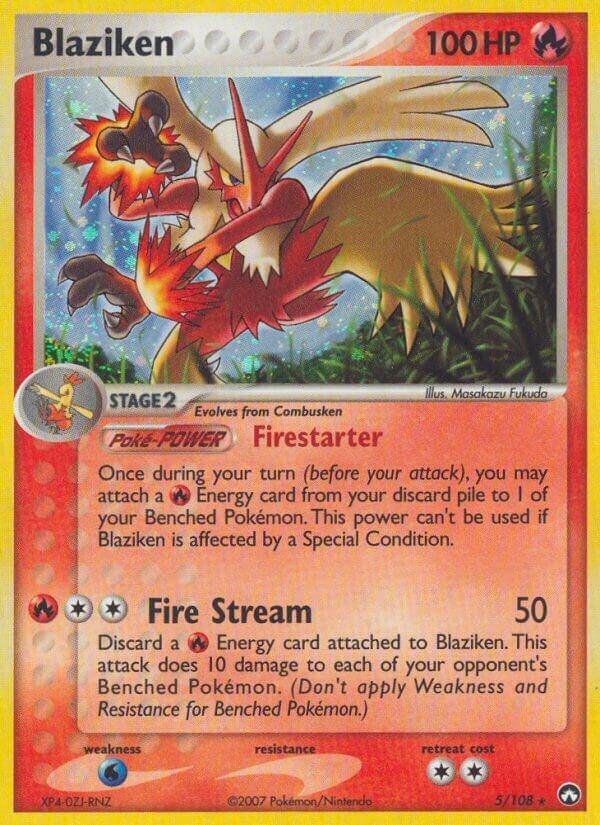 Blaziken 5/108 Holofoil Power Keepers
