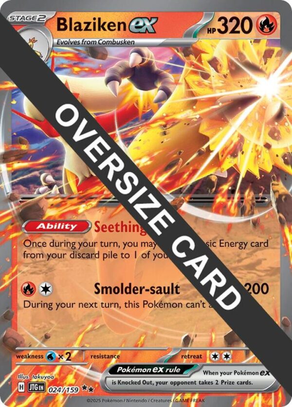 Blaziken ex 024/159 Holofoil Jumbo Cards Blaziken ex 024/159 Holofoil Jumbo Cards