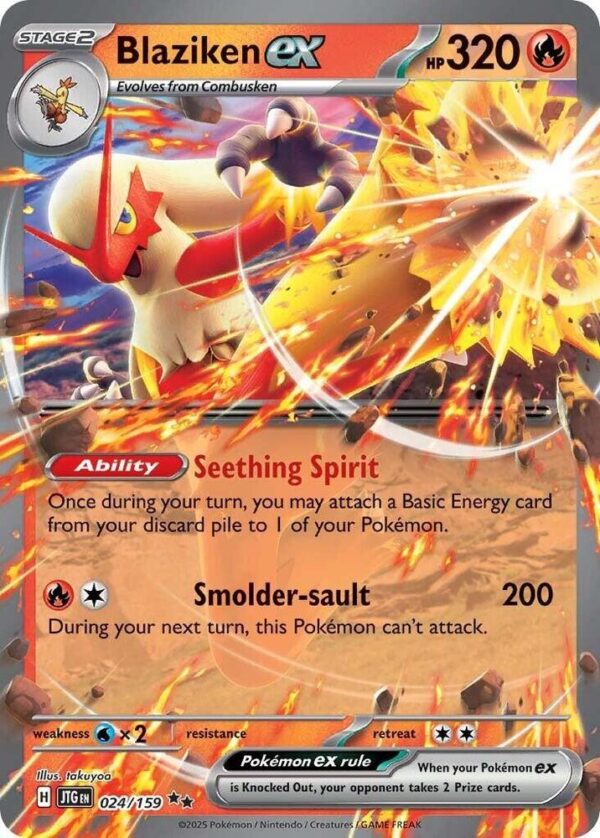 Blaziken ex 024/159 Holofoil SV09: Journey Together