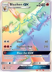 Blaziken GX (Secret) | 170/168 | Holofoil | SM - Celestial Storm