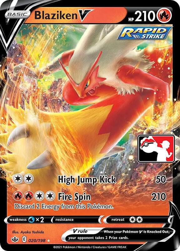 Blaziken V 020/198 Holofoil Prize Pack Series Cards