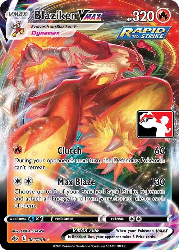 Blaziken VMAX 021/198 Holofoil Prize Pack Series Cards Blaziken VMAX 021/198 Holofoil Prize Pack Series Cards