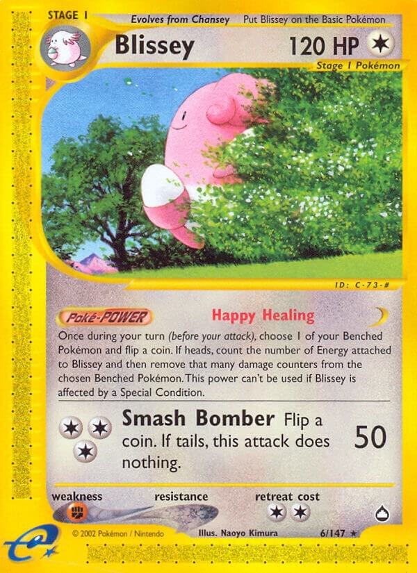 Blissey 006/147 Reverse Holofoil Aquapolis