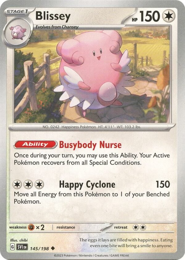 Blissey 145/198 Normal SV01: Scarlet & Violet Base Set Blissey 145/198 Normal SV01: Scarlet & Violet Base Set