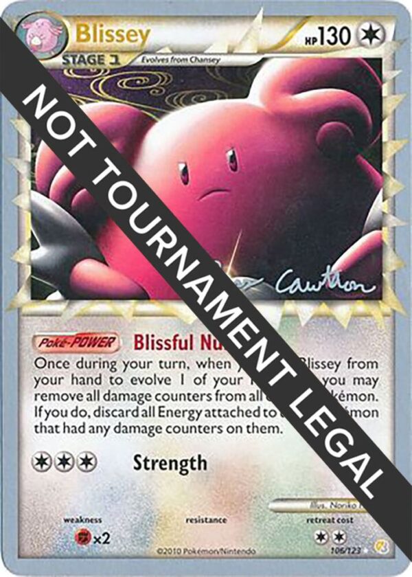 Blissey 2011 (Ross Cawthon) 106/123 Normal World Championship Decks Blissey 2011 (Ross Cawthon) 106/123 Normal World Championship Decks