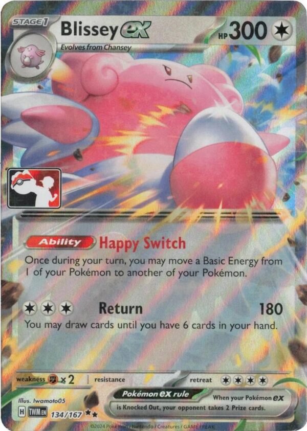 Blissey ex 134/167 (Cosmos Holo) Holofoil Prize Pack Series Cards