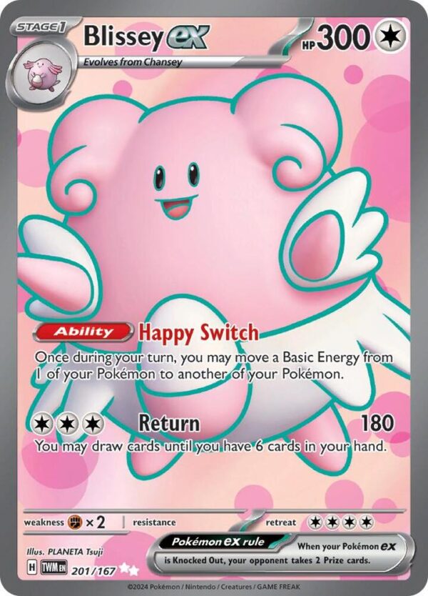 Blissey ex 201/167 Holofoil SV06: Twilight Masquerade