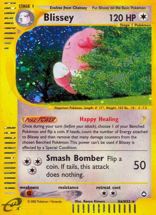 Blissey (H6) H06/H32 Holofoil Aquapolis