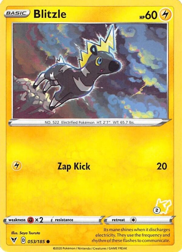 Blitzle 053/185 (#2 Pikachu Stamped) Normal Battle Academy 2022