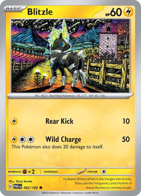 Blitzle 062/182 Reverse Holofoil SV04: Paradox Rift