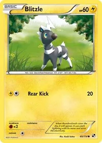 Blitzle (40) | 40/114 | Reverse Holofoil | Black and White Blitzle (40) | 40/114 | Reverse Holofoil | Black and White