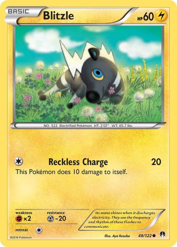 Blitzle 48/122 Reverse Holofoil XY – BREAKpoint Blitzle 48/122 Reverse Holofoil XY – BREAKpoint