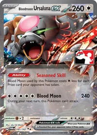 Bloodmoon Ursaluna ex | 141/167 | Holofoil | Prize Pack Series Cards