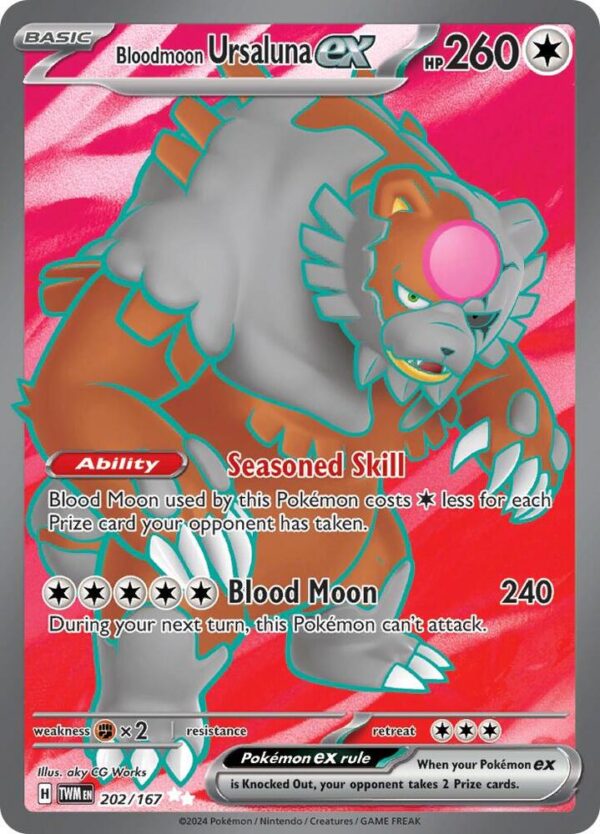 Bloodmoon Ursaluna ex 202/167 Holofoil SV06: Twilight Masquerade