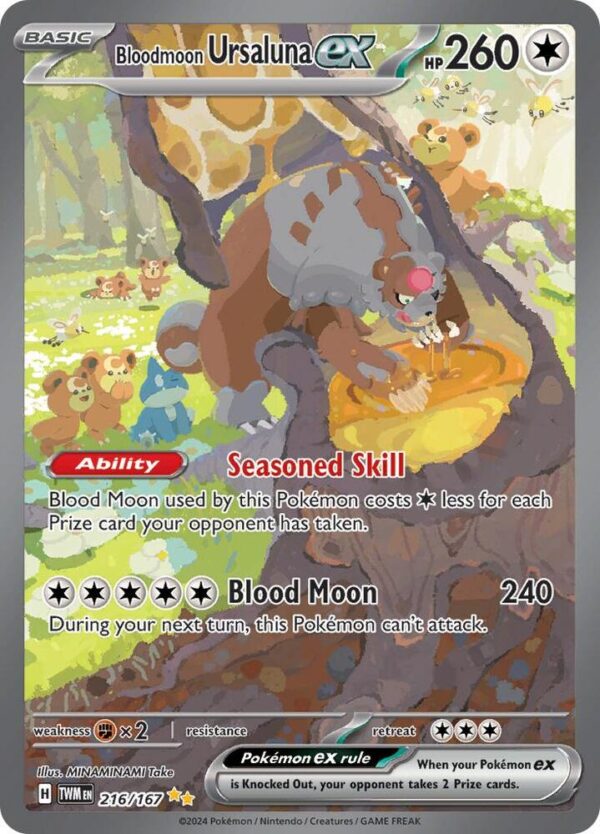 Bloodmoon Ursaluna ex 216/167 Holofoil SV06: Twilight Masquerade