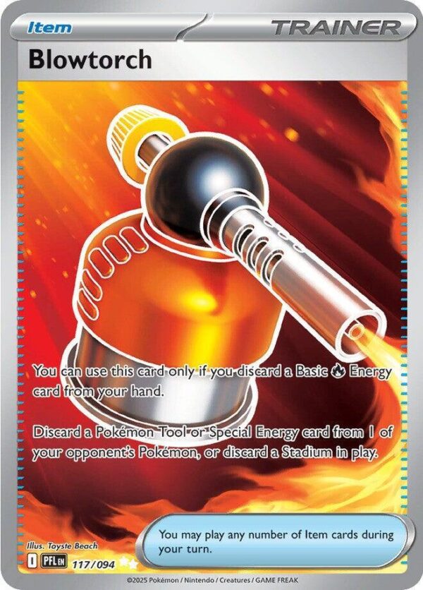 Blowtorch 117/094 Holofoil ME02: Phantasmal Flames Blowtorch 117/094 Holofoil ME02: Phantasmal Flames