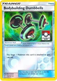 Bodybuilding Dumbbells | 113/147 (League Cup) [Staff] | Reverse Holofoil | League & Championship Cards