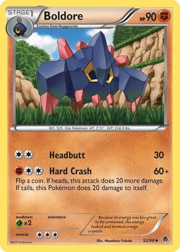 Boldore (52) 52/98 Reverse Holofoil Emerging Powers Boldore (52) 52/98 Reverse Holofoil Emerging Powers