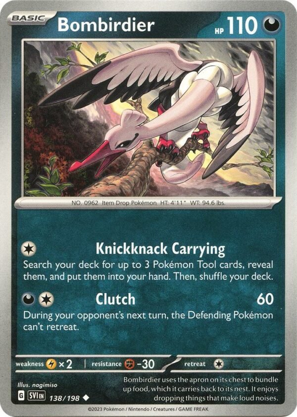 Bombirdier 138/198 Normal SV01: Scarlet & Violet Base Set Bombirdier 138/198 Normal SV01: Scarlet & Violet Base Set