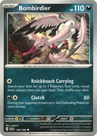 Bombirdier | 138/198 | Reverse Holofoil | SV01: Scarlet & Violet Base Set