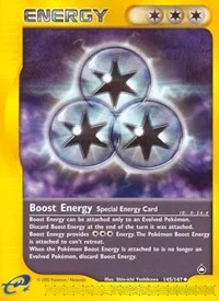 Boost Energy | 145/147 | Reverse Holofoil | Aquapolis