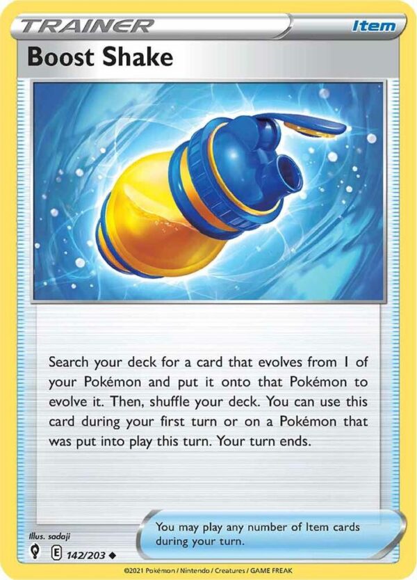 Boost Shake 142/203 Normal SWSH07: Evolving Skies