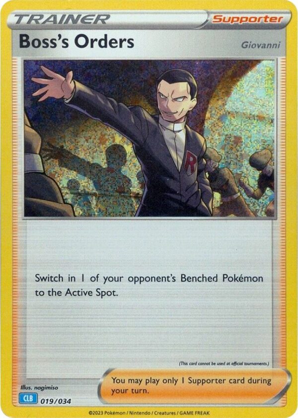 Boss’s Orders (CLB) 019/034 Holofoil Trading Card Game Classic